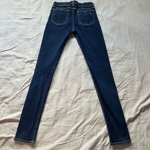 RAG & BONE JEAN High Rise Skinny Jeans Women's Size 25 Blue Cotton Blend Casual